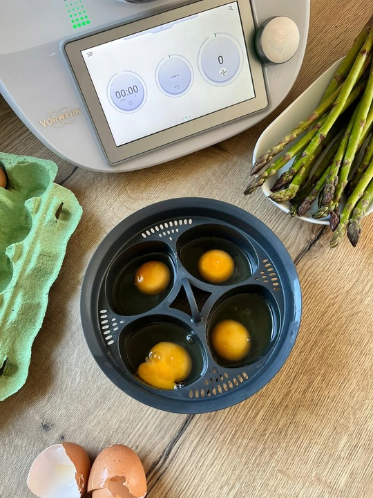 Gotowanie jajek w koszulkach/na parze Thermomix TM7 TM6 TM5 TM31 steamEGGS