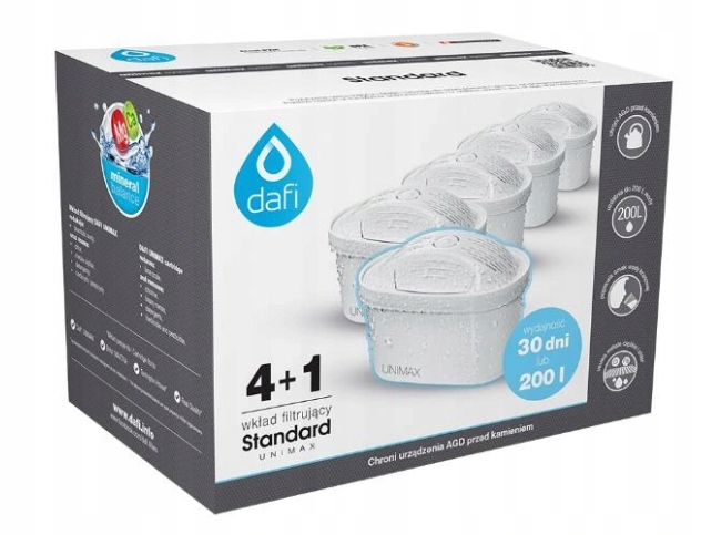 Dafi Filtr Wkład Filtrujący 5 szt Unimax Standard