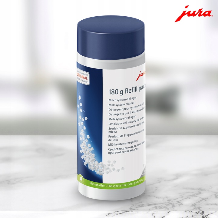 TABLETKI PREPARAT ŚRODEK DO CZYSZCZENIA SYSTEMU MLECZNEGO MLEKA JURA 180G