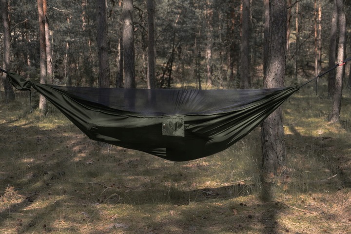 Hamak Lekki TigerWood Ważka V1 Khaki z Moskitierą