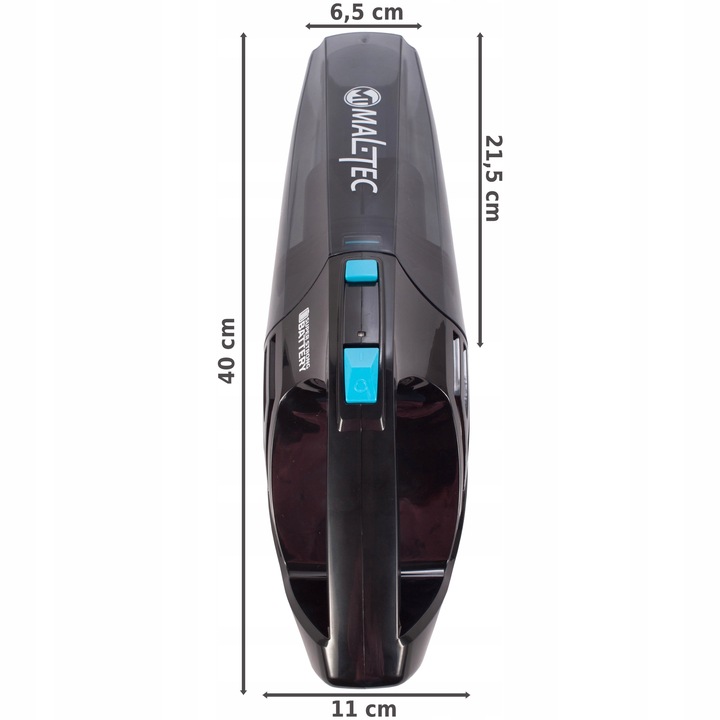 MOCNY ODKURZACZ SAMOCHODOWY NA MOKRO MALTEC 12w1