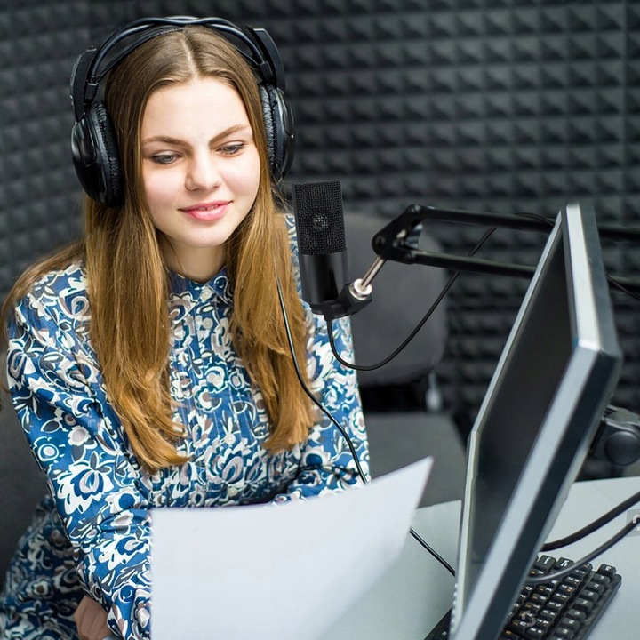 MIKROFON DO KOMPUTERA FIFINE T669 USB ZESTAW STATYW STUDYJNY RAMIĘ POPFILTR