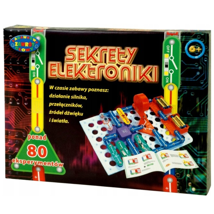 Sekrety elektroniki 80 eksperymentów zestaw 85958 Dromader