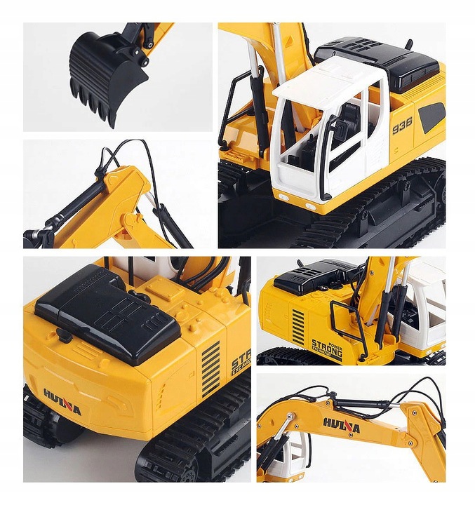 KOPARKA RC POJAZD BUDOWLANY ZDALNIE STEROWANA PREZENT DLA DZIECI PILOT RC