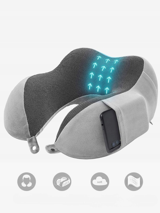 PODUSZKA PODRÓŻNA ORTOPEDYCZNA DO SPANIA ROGAL ZAGŁÓWEK TURYSTYCZNA MEMORY