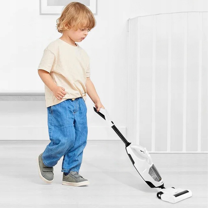 ODKURZACZ PIONOWY DLA DZIECI BEZPRZEWODOWY Z FUNKCJĄ SSANIA Z DŹWIĘKIEM 2w1