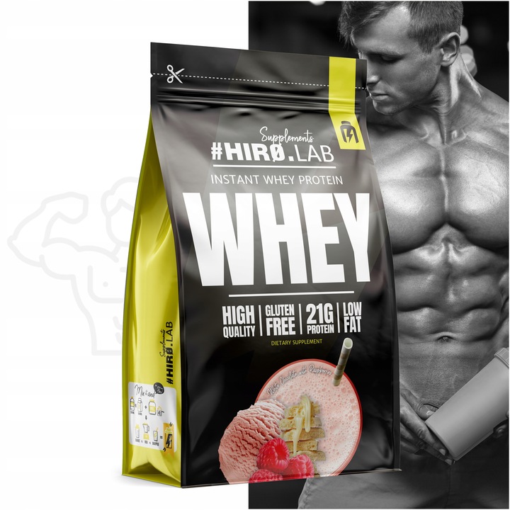 Białko koncentrat serwatkowe WPC 750 g Instant Whey Czekolada Malina hiro