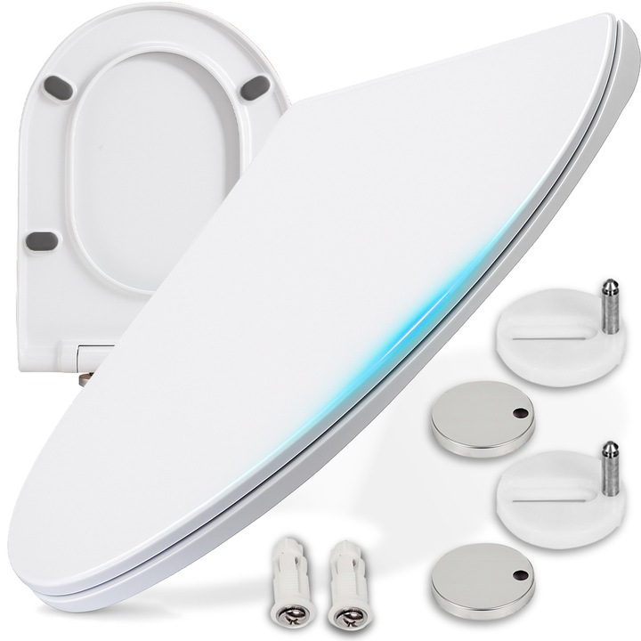 Deska sedesowa wolnoopadajaca uniwersalna do WC klozetowa twarda easy clean