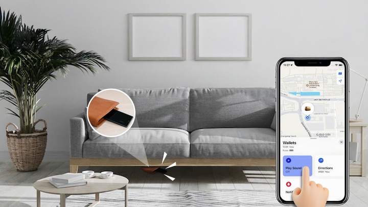 Lokalizator GPS MiCard Pro karta do portfela WIZYTÓWKA QR APPLE IOS