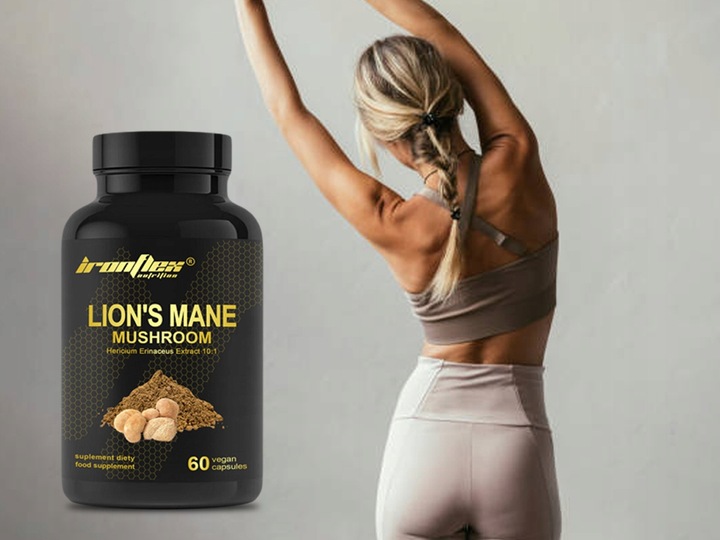 IRONFLEX LION'S MANE 60 kap 500mg SOPLÓWKA JEŻOWATA 10:1 KONCENTRACJA STRES
