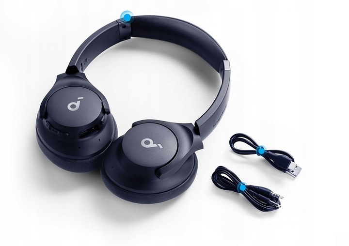 CZARNE Słuchawki Bezprzewodowe Nauszne Soundcore Q20i Bluetooth 5.0