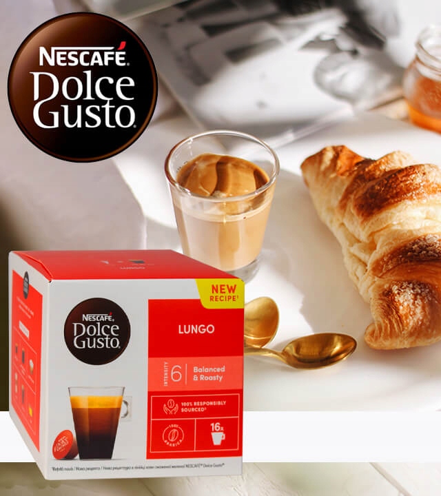 Kawa kapsułki NESCAFE DOLCE GUSTO LUNGO 16 sztuk + GRATIS videobook