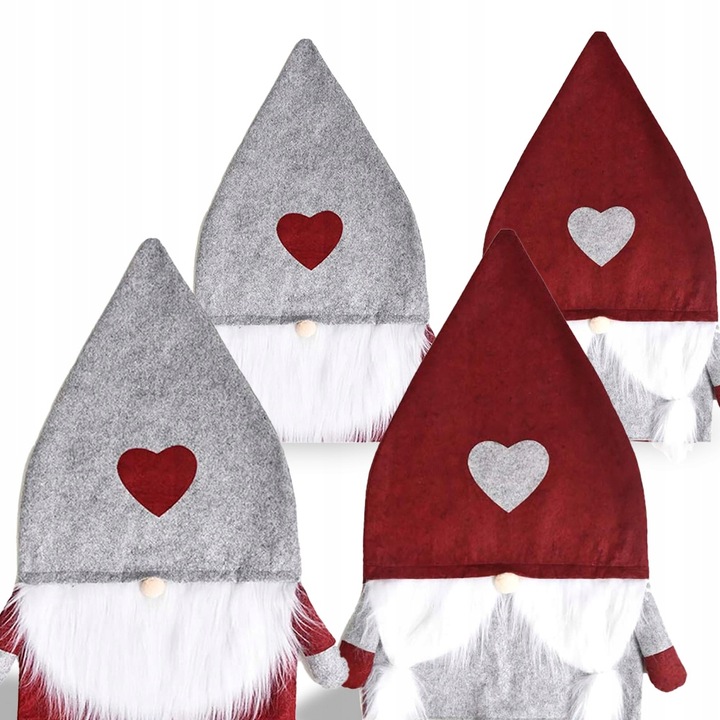 4x ŚWIĄTECZNY STROIK NA KRZESŁO OPARCIE ŚWIĘTA SKRZAT KRASNAL MIKOŁAJ