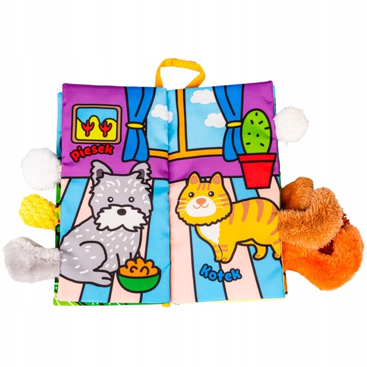 PUCHATE ZWIERZAKI BALIBAZOO JOLLY BABY KSIĄŻECZKA SENSORYCZNA DLA NIEMOWLĄT