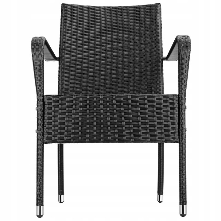 Krzesło rattanowe Girona, sztaplowane, nośność 120 kg