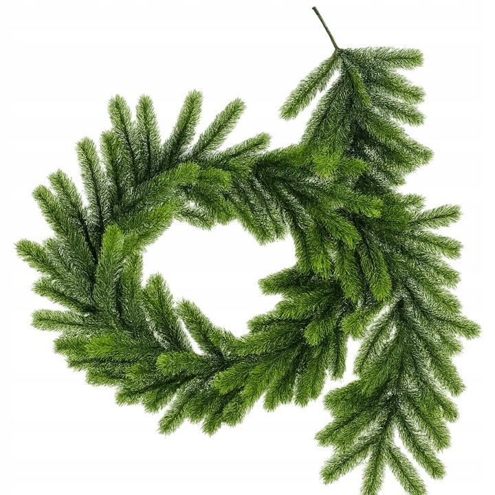GIRLANDA Świąteczna Świerk PE 200 cm GĘSTA 144 gałązki jak naturalna