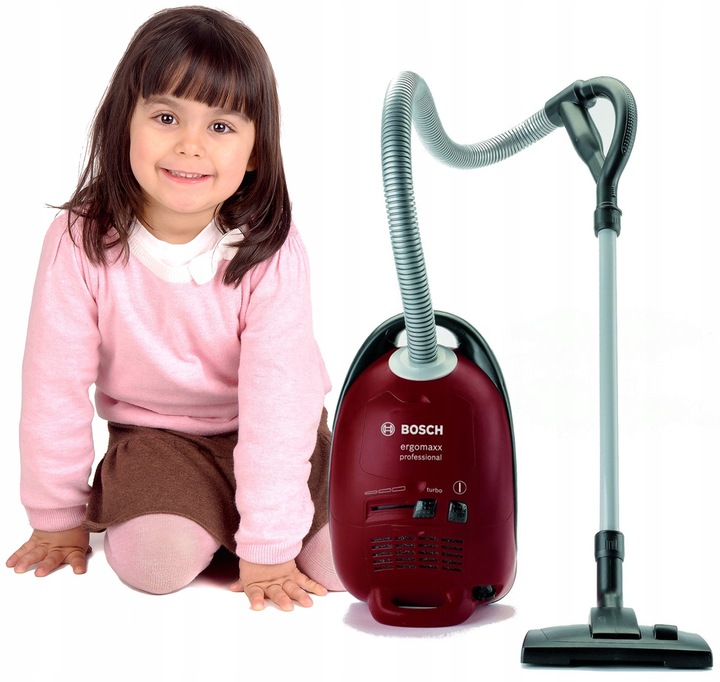 BOSCH ODKURZACZ DLA DZIECI CZERWONY Z DŹWIĘKIEM 30 CM KLEIN