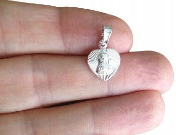 Łańcuszek Srebrny Komunijny Medalik KOMUNIA Komplet (na PREZENT / Chrzest )