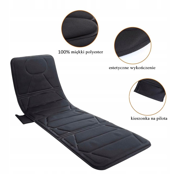 Mata masująca wibracyjna Materac masujący do masażu na łóżko 16 silników