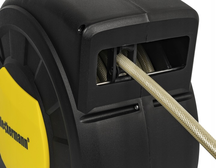 WĄŻ OGRODOWY ZWIJANY AUTOMATYCZNY BĘBEN PISTOLET ZRASZACZ KOŃCÓWKI 27m