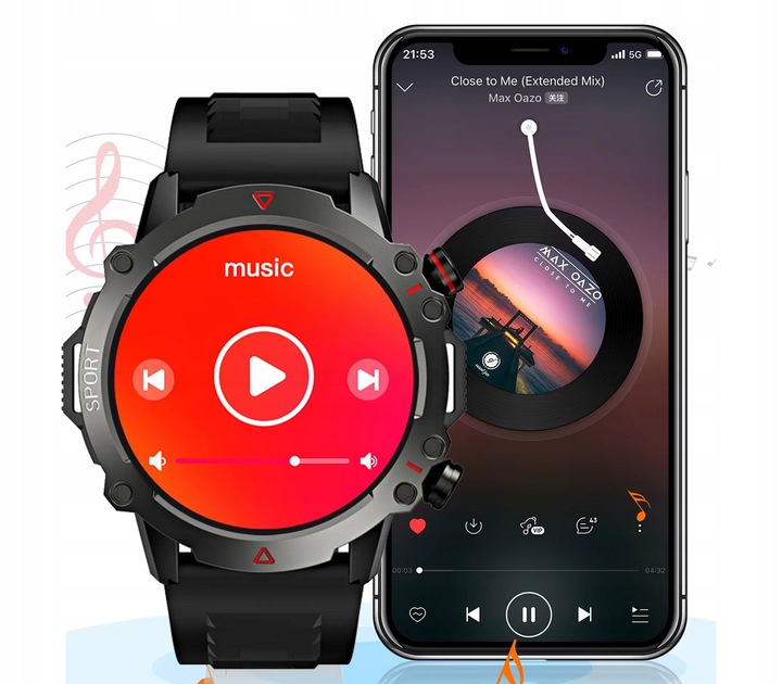 Smartwatch Dla Młodzieży Rozmowy Bluetooth Sport Pulsometr PL Menu