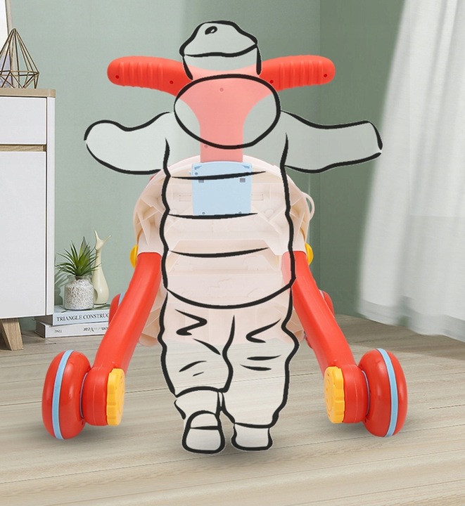 CHODZIK PCHACZ INTERAKTYWNY STOLIK EDUKACYJNY 5w1