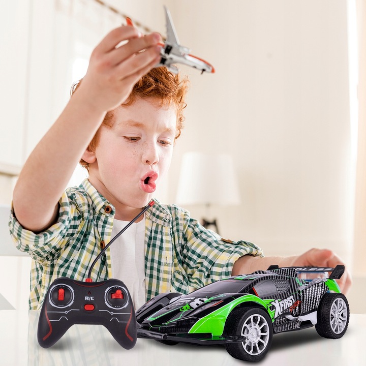 SAMOCHÓD WYŚCIGOWY AUTO ŁADOWARKA ZDALNIE STEROWANY WYSCIGÓWKA USB KASKADER