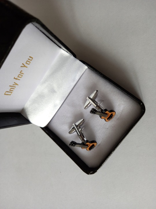 Spinki do mankietów Gitara Klasyczna dla muzyka