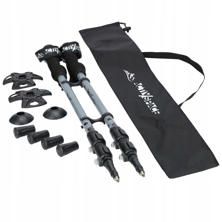 SOLIDNE KIJE TREKKINGOWE KIJKI NORDIC WALKING REGULOWANE DO CHODZENIA PRO