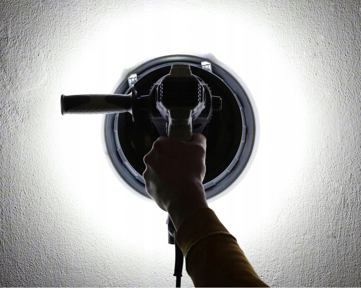 SZLIFIERKA DO GIPSU GŁADZI TYNKÓW PAPIER LED