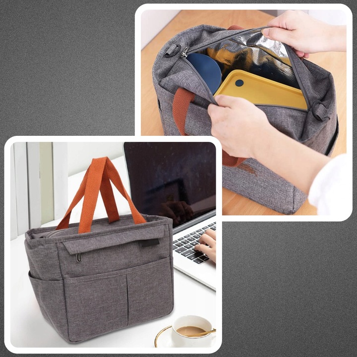 LUNCH BOX Termiczna Torba na napoje jedzenie Śniadanie duża podróżna