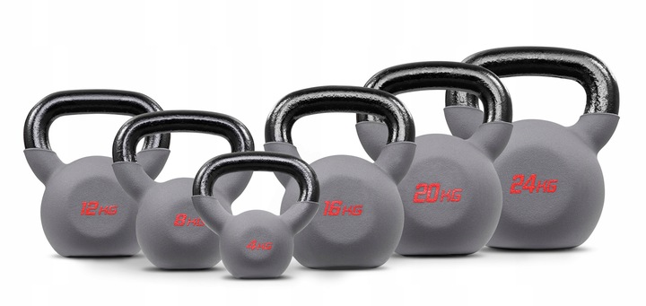 Kettlebell żeliwny 20kg kettle odważnik ciężarek wytrzymały do ćwiczeń