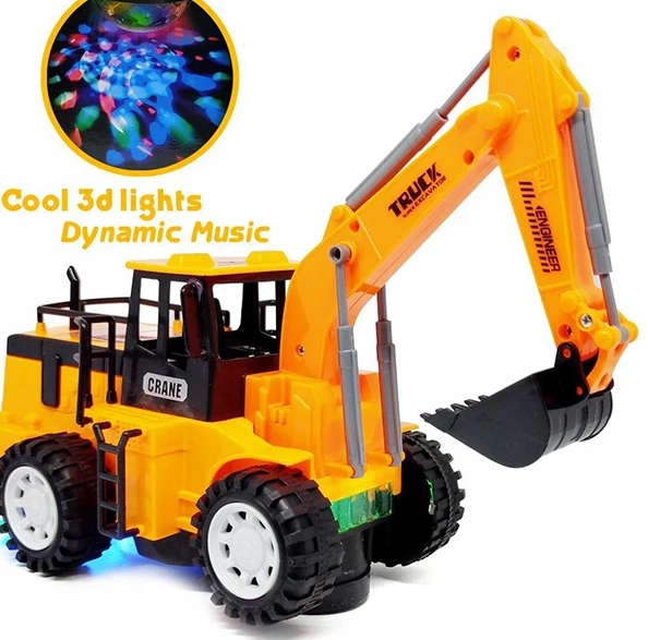 INTERAKTYWNA KOPARKA - NA BATERIE JEŹDZI ŚWIECI GRA