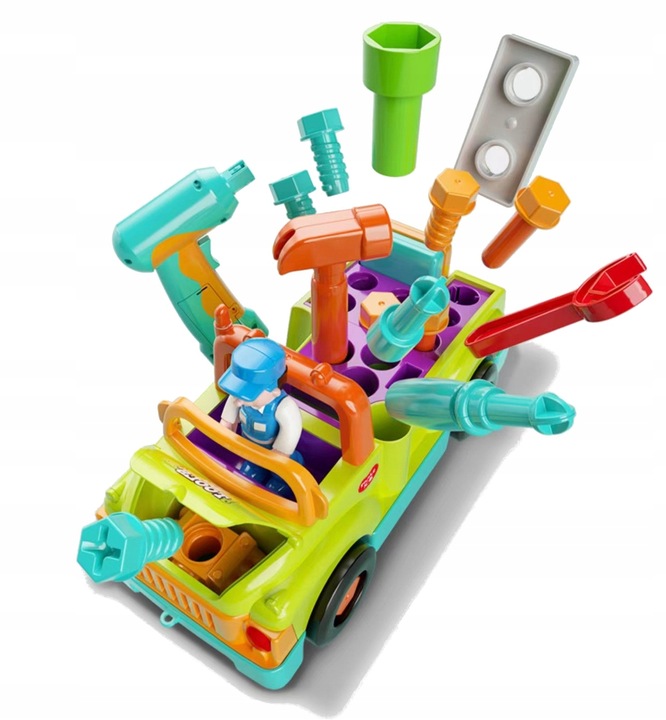 AUTO DO ROZKRĘCANIA WIERTARKA SAMOCHÓD MECHANIKA WARSZTAT JEŻDZI