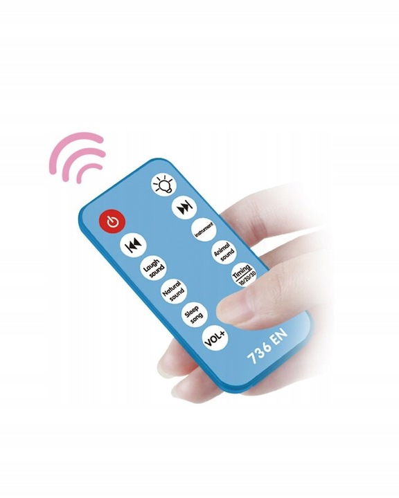 MUZYCZNA KARUZELA KARUZELKA DO ŁÓZECZKA PROJEKTOR Z PILOTEM 500 MELODII