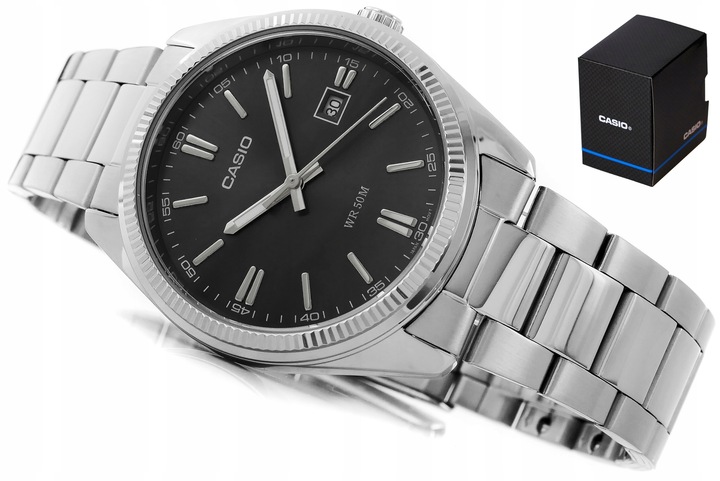 ZEGAREK MĘSKI CASIO MTP-1302PD-1A1VEF KLASYCZNY DATOWNIK + BOX