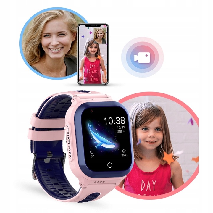 SMARTWATCH DLA DZIECI WODOSZCZELNY WODOODPORNY GPS