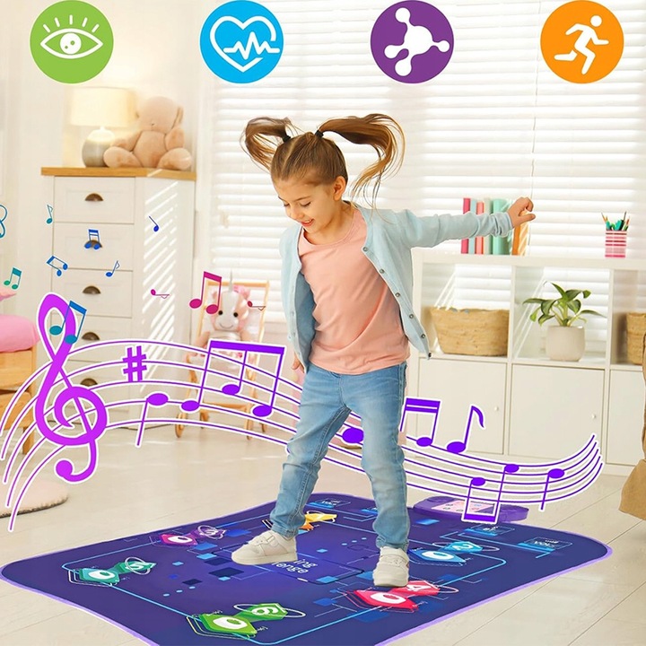MATA DO TAŃCZENIA MUZYCZNA TANECZNA DLA DZIECI GRA INTERAKTYWNA TAŃCA ZABAW
