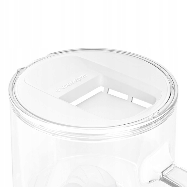 Dzbanek SZKLANY 3l WESSPER D2 BOROSILICATE Aquaclassic Biały + wkład