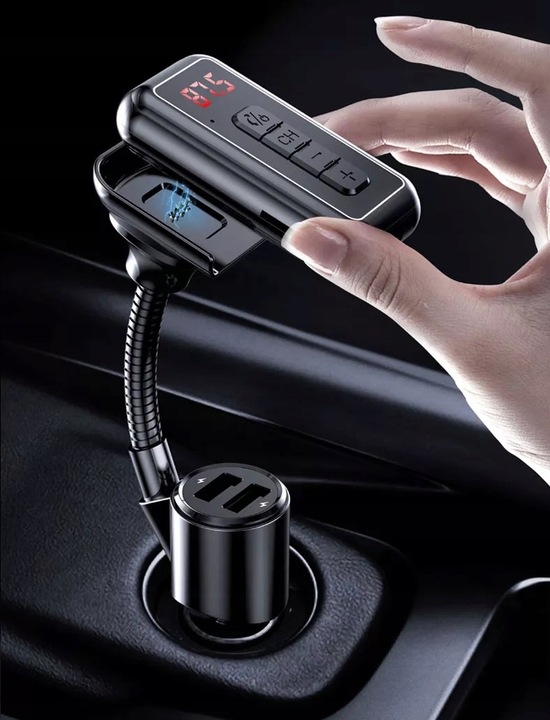 TRANSMITER FM BLUETOOTH ODBIORNIK AUX UNIWERSALNY