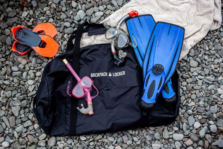 Pokrowiec na plecak do samolotu Backpack Locker - 55-75 litrów - granatowy