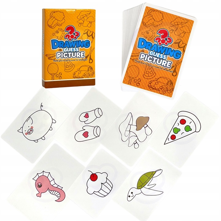 GRA NARYSUJ I ZGADNIJ OBRAZEK MALOWANIE NOSEM ZABAWKA RODZINNA WOOPIE