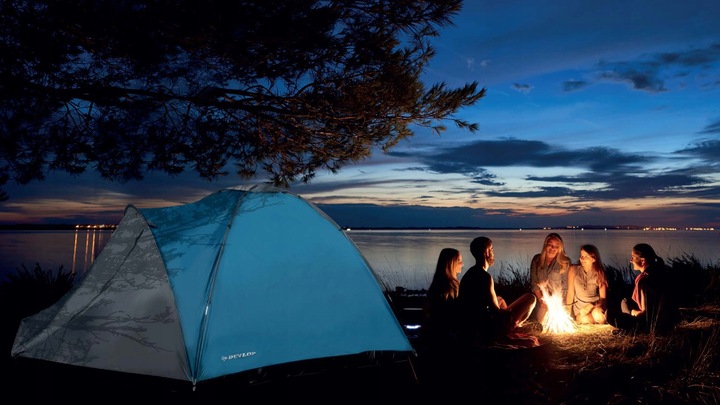 Namiot IGLO kempingowy z przedsionkiem trzyosobowy moskitiera WODOODPORNY