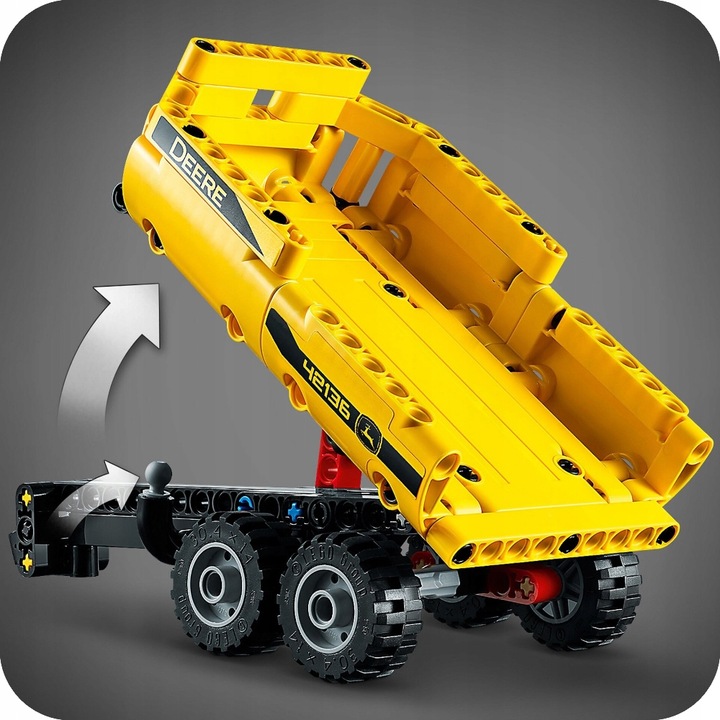 ZESTAW KLOCKÓW LEGO TECHNIC CIĄGNIK Z WYWROTKĄ PRZYCZEPKĄ TRAKTOR JOHN DEER