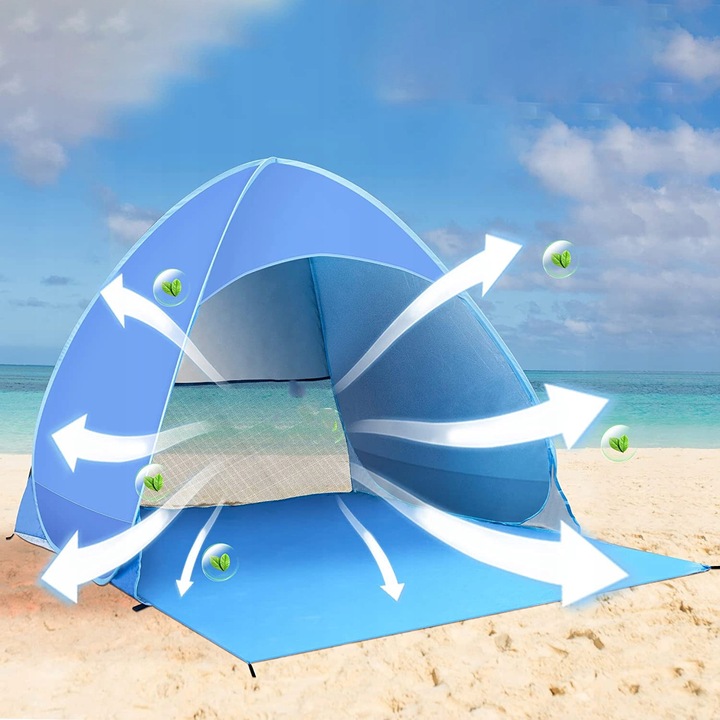 AUTOMATYCZNY NAMIOT PLAŻOWY NA PLAŻĘ SAMOROZKŁADAJĄCY 165x150x110 CM