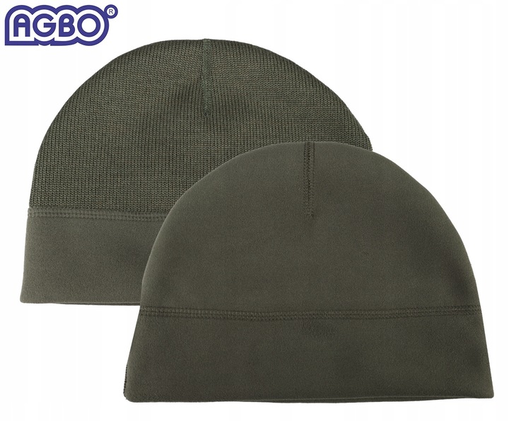 CZAPKA ZIMOWA WOJSKOWA WP WZ.420Z-MON Wełna MERINO Dwustronna Olive 54-55