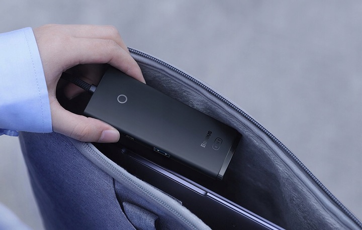 BASEUS SZYBKA UNIWERSALNA LEKKA STACJA HUB 4W1 USB DO 4X USB 3.0 5GB/S 5V