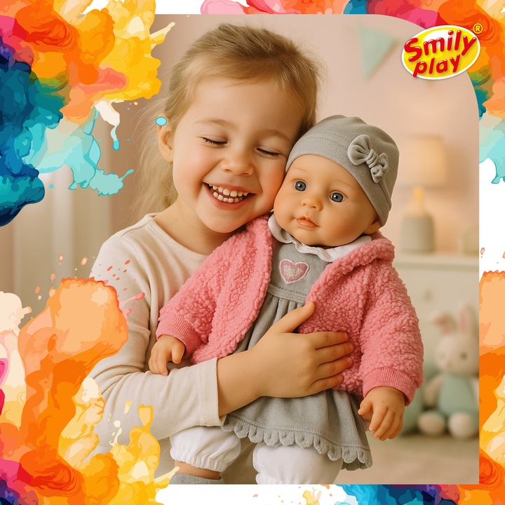 Lalka bobas mówi śpiewa uczy 2 języki interaktywna córeczka 32cm 2L+