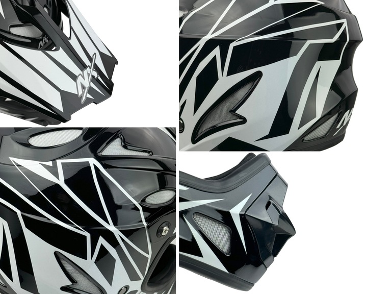 ZESTAW NX KASK + GOGLE DOWNHILL NX EXTREME r.XS |KASK ROWEROWY |900g LEKKI