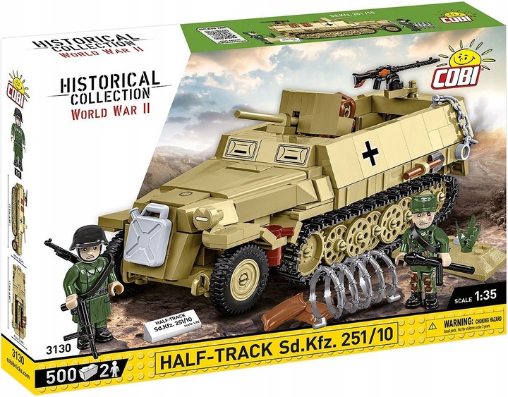 Klocki COBI 3130 transporter opancerzony Half-Track Sd.Kfz. 251/10
